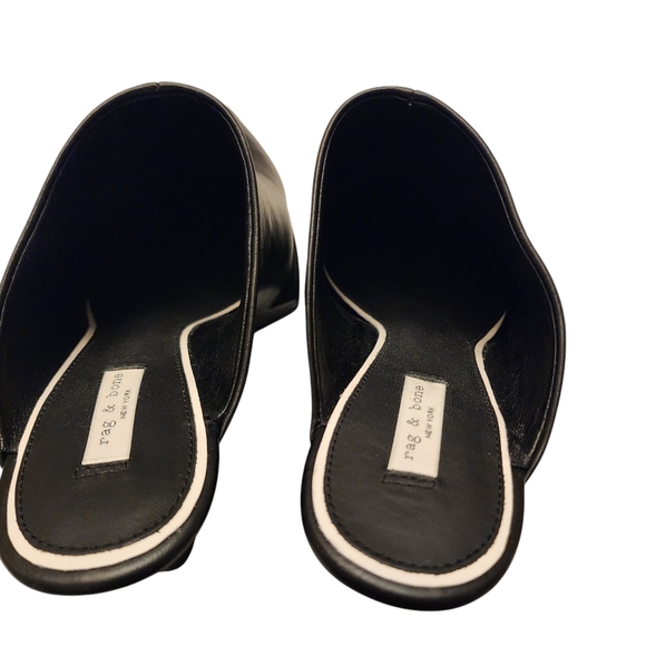 Rag & Bone Eclipse Leather Wedge Mule 7 NWOT - Picture 4 of 12